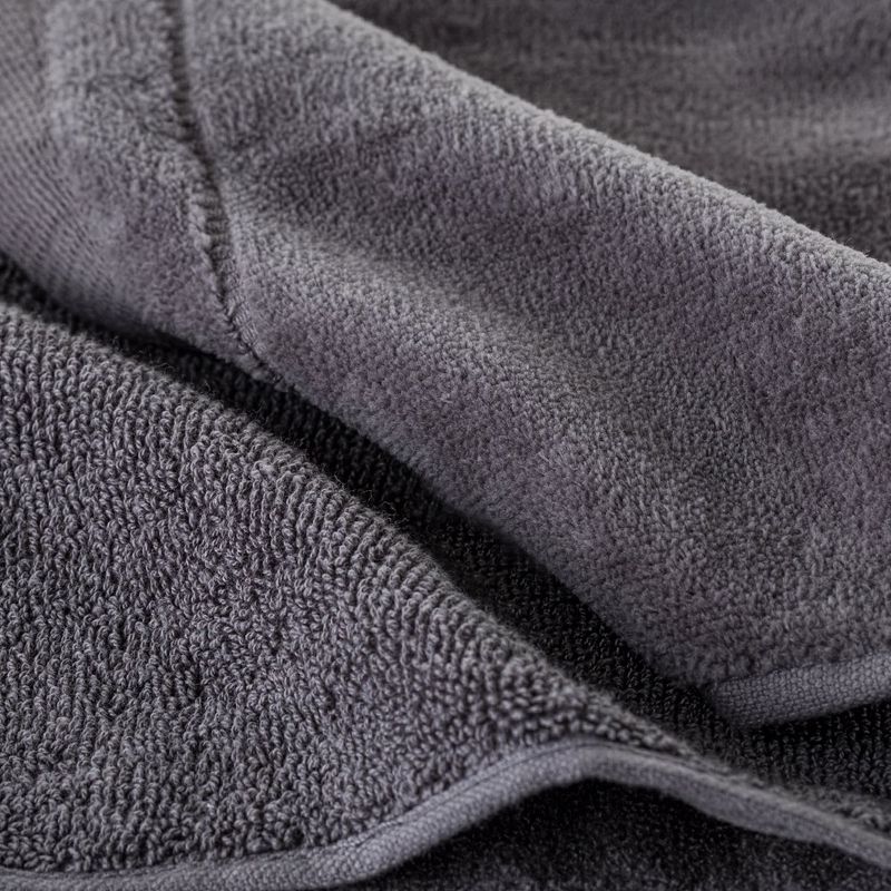 Creative Scents Fingertip Terry Towels Set of 4 - Grey, 4 of 8