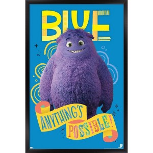 Trends International IF (Imaginary Friends) - Blue Anything's Possible Framed Wall Poster Prints - 1 of 4