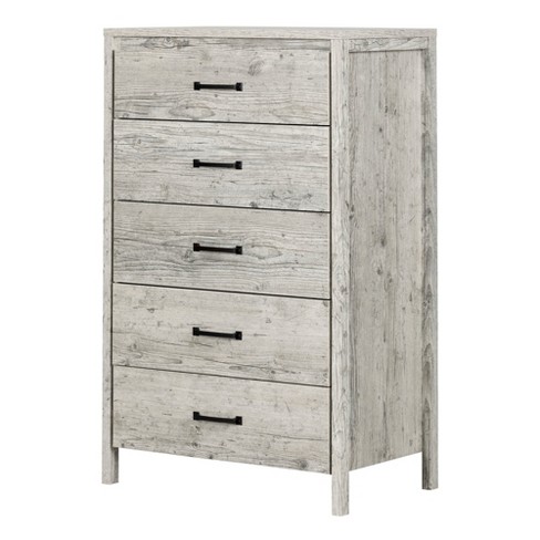 Gravity 5 Drawer Chest Natural White South Shore Target