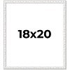 PosterPalooza | Textured White Picture Frame - UV Acrylic, Foam Board Backing, Hanging Hardware - 2 of 4