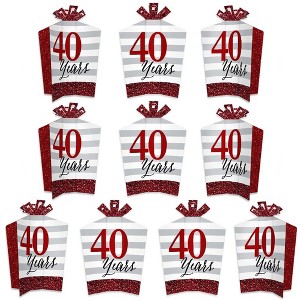 Big Dot of Happiness We Still Do - 40th Wedding Anniversary - Table Decorations - Anniversary Party Fold and Flare Centerpieces - 10 Count - 1 of 4