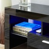 Sapphtopaz TV Stand with LED for TVs Up to 60" Modern TV Entertainment Center with Open Shelves and Cabinets TV Stands for Living Room - 4 of 4