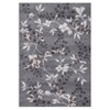 Modern Leaves Pattern Area Rug Botanical Print Washable Rugs for Living Room Bedroom Non-Slip Low Pile Floor Carpet - 3 of 4