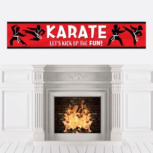 Big Dot of Happiness Karate Master - Martial Arts Party Decorations Party Banner - 1 of 4