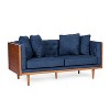 Christopher Knight Home Borah Tufted Loveseat with Accent Pillows - 4 of 4