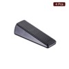 Unique Bargains Home Hotel Anti-Slip Design Zinc Alloy PVC Soft Door Stop 4 Pcs - 3 of 4
