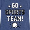 Girls' - Instant Message - Go Sports Team Fitted Short Sleeve Graphic T-Shirt - 2 of 4