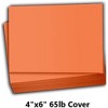 Hamilco Colored Scrapbook Cardstock Paper 4x6 Card Stock Paper 65 lb Cover 100 Pack (Flower Orange) - 2 of 4