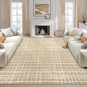 Washable Area Rugs for Living Room, Non-Slip Non-Shedding Modern Abstract Floor Cover - 1 of 4