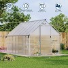 Greenhouse for Outdoors, Heavy-Duty Walk-In Greenhouse Kit with Quick Setup Frame, Roof Vent & Reinforced Structure for Garden Backyard - 2 of 4