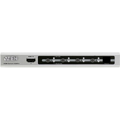 ATEN VS481A HDMI Switch - 1920 x 1200 - VGA, SVGA, SXGA, UXGA, WUXGA - 1080p4 x 1 - 1 x HDMI Out