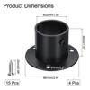 Unique Bargains Stainless Steel Wardrobe Pipe Holder Shower Closet Curtain Rod Pole Brackets 4 Pcs - 2 of 4