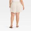 Women's High-Rise Linen Pull-On Shorts - Ava & Viv™ - 2 of 3