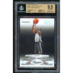 James Harden Rookie 2009-10 Panini Prestige Draft Picks Light Blue #203 BGS 9.5 - 1 of 2