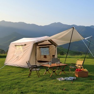 ORRD  Hot Tent with Stove Jack | 8m² Inflatable Camping Tent | 5 Min Setup for 4-6 Person, 4 Season Glamping - 1 of 4