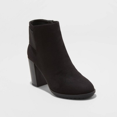 black booties heel target