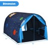 Costway Kids Bed Tent Play Tent Portable Playhouse Twin Sleeping w/Carry Bag Pink/Purple/Blue - 3 of 4