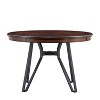 Christopher Knight Home Will 46.85" Round Top 4 Seats Dining Table with Hairpin Leg Brown - 4 of 4