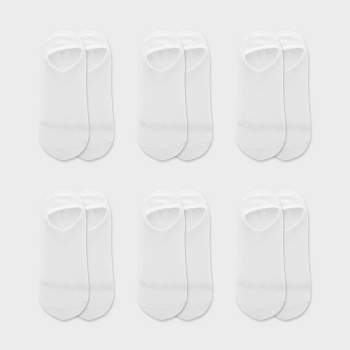 Fruit of the Loom Women's Cushioned 6pk Ankle Athletic Socks - White 4-10