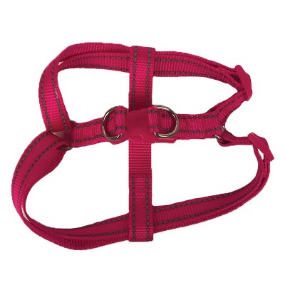 pink dog harness and leash