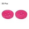 Unique Bargains Resin Craft Snap Round Flat 4-Hole Sewing Buttons 50 Pcs - 3 of 4