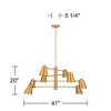 Possini Euro Design Possini Euro Meyers 41" Wide Warm Brass 8-Light Chandelier - 4 of 4