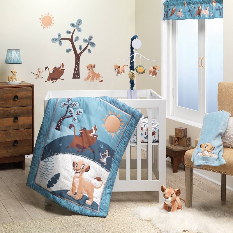 Lambs &#38; Ivy Disney Baby Lion King Adventure Fitted Mini Crib Sheet, 4 of 5