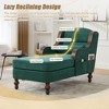 Oversized Indoor Fabric Recliner Chair with Side Storage Pockets - 3 of 4