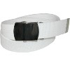 CTM Big & Tall Cotton Adjustable Belt with Nickel Buckle - 3 of 4