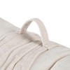 Vynxaria 27"x74" Ivory Poly Chenille Lounge Floor Pillow Cushion - Comfort on the Go - 3 of 4