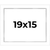 PosterPalooza | Modern Shadow Box 1" Depth White Picture Frame - UV Acrylic, Backing Board, Hanging Hardware - 2 of 4
