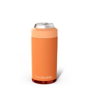 FrostBuddy Universal Buddy Insulated Can Cooler | Fits 12oz Cans, Slim Cans & Bottles | Stainless Steel Drink Holder - 1 of 4