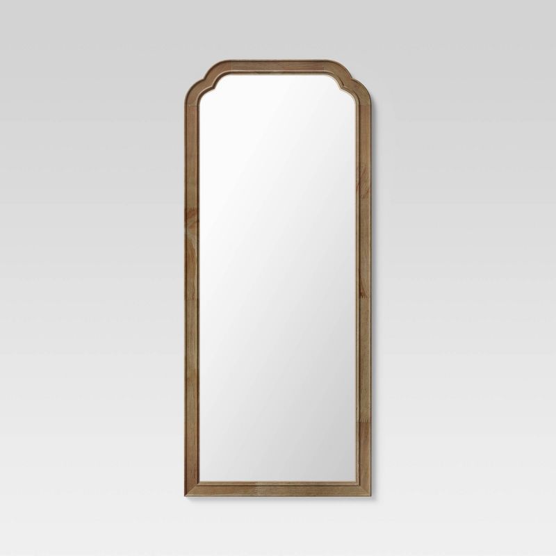 30&#34; x 70&#34; Oversize Leaner French Country Wood Mirror Natural - Threshold&#8482;, 1 of 10