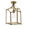 Elegant Lighting Janet 1 light flush mount in brass - 3 of 4