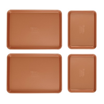 FamilyTraditions 4pc Copper Quarter & Half Sheet Set