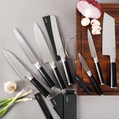 Babish 14-Piece High Carbon Stainless Steel Knife Set with Sheaths