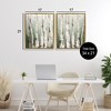 Stupell Industries Organic Birch Forest Trees 2pc Floating Frame Art Set - 3 of 4