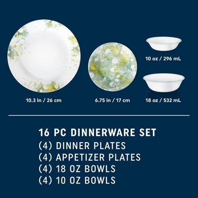 Corelle 16pc Beverly Dinnerware Set