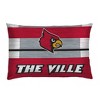 NCAA Louisville Cardinals Heathered Stripe Queen Bedding Set in a Bag - 3pc - 3 of 3