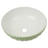 16" Round Ceramic Vessel Bathroom Sink – Modern Textured Bowl Design - 4 of 4
