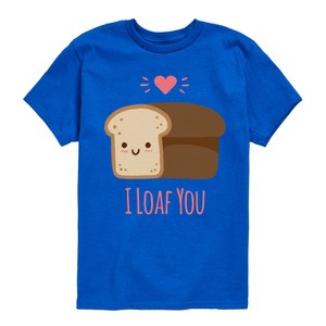 Boys' - Instant Message - Valentine's Day I Loaf You Bread Short Sleeve Graphic T-Shirt - 1 of 4