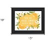 HomeRoots Take Me Where Summer Never Ends Black Framed Print Wall Art - 3 of 3