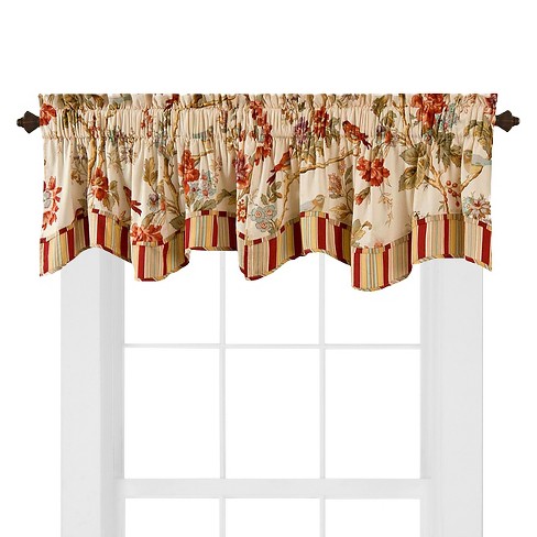 Waverly Charleston Chirp Valance Papaya 50 X16 Target