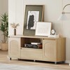 Homhougo TV Stand for TVs up to 70" White - 3 of 4