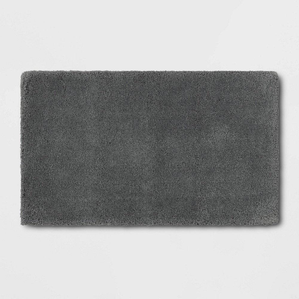 24inx40in Bath Rug Dark Gray- Threshold Signature™