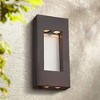 Minka Lavery Modern Outdoor Wall Light Fixture Dorian Bronze 4-Light 17 1/4" for Post Exterior Barn Deck House Porch Yard Patio - 2 of 2