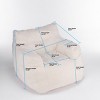 Soft Teddy Fabric Bean Bag Chair, Tufted Lounge Seat with Foam Filling, Modern Accent Chair for Living Room-Baofuwish - 4 of 4