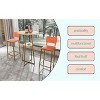 Aukfa 3-piece Bar Table and Chair Set - with Sponge Cushion Backrest, Suitable for Home - 4 of 4