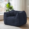 Pamapic Teddy Fabric Bean Bag Chair, Foam Filled Bean Bag sofa for Adults & Kids, Floor Seating for Living Room - 2 of 4