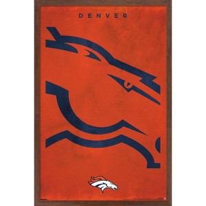 Trends International NFL Denver Broncos - Logo 25 Framed Wall Poster Prints - 1 of 4